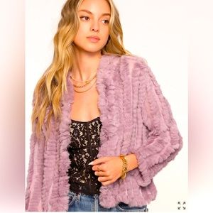 Rabbit fur jacket